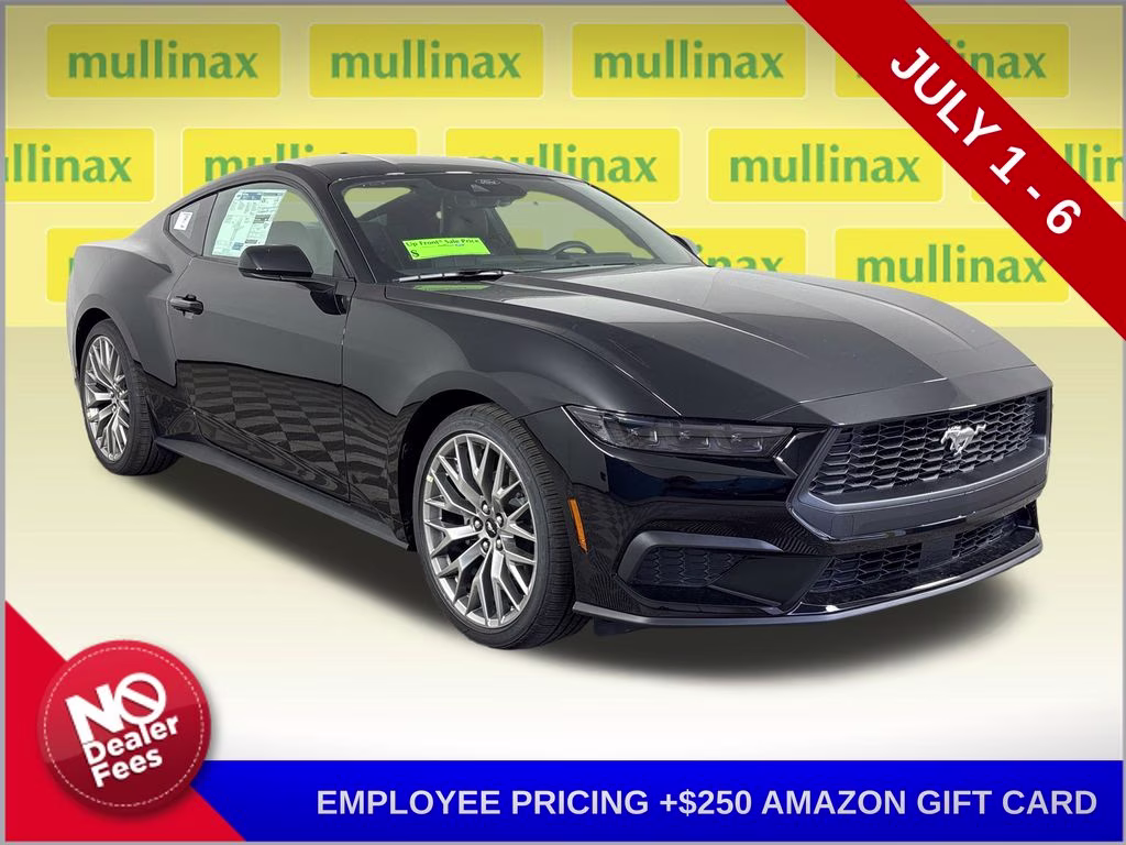 2026 Shadow Black Ford Mustang EcoBoost Premium RWD Coupe