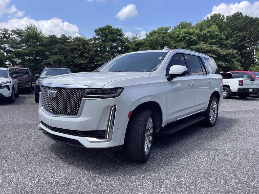 2023 Crystal White Tricoat Cadillac Escalade Premium Luxury 4X4 SUV