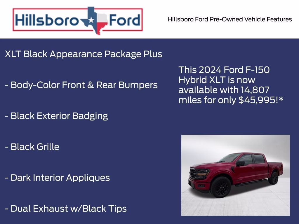 2024 Rapid Red Metallic Tinted Clearcoat Ford F-150 XLT 4X4 Truck