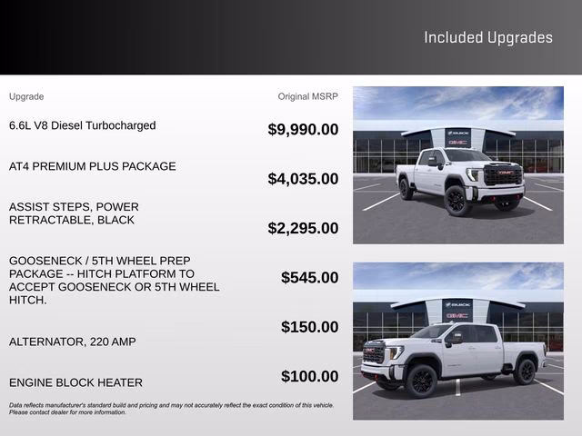 2026 Summit White GMC Sierra 2500HD AT4 4X4 Truck