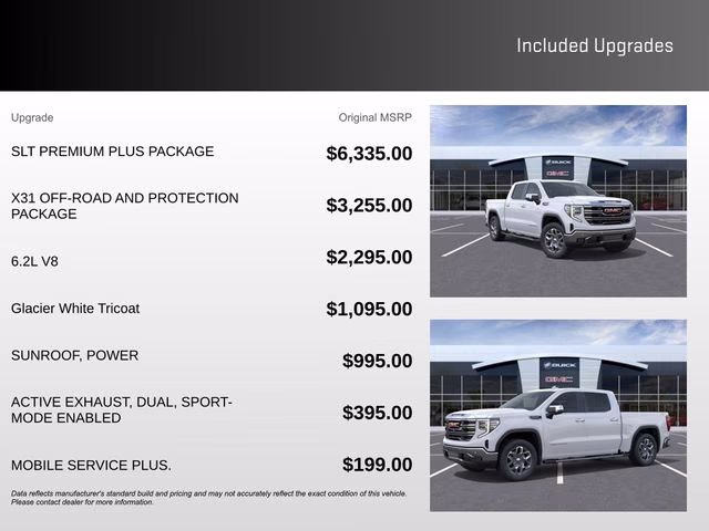 2026 Glacier White Tricoat GMC Sierra 1500 SLT 4X4 Truck