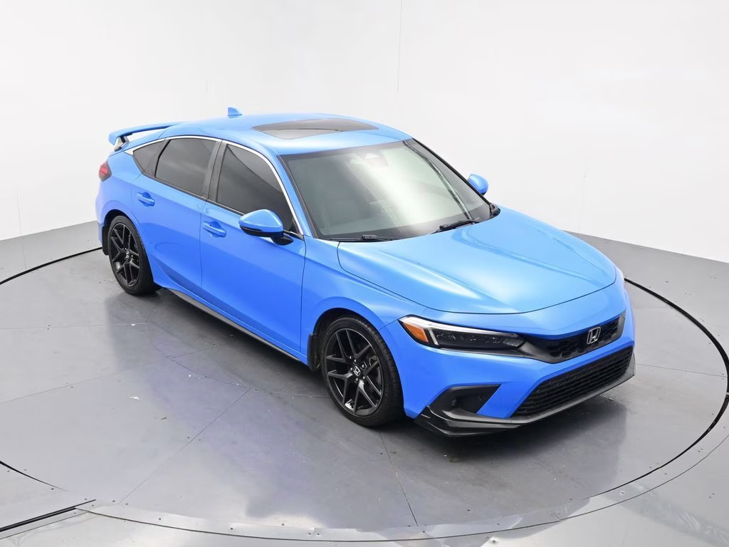 2022 Blue Honda Civic Sport Touring FWD Hatchback
