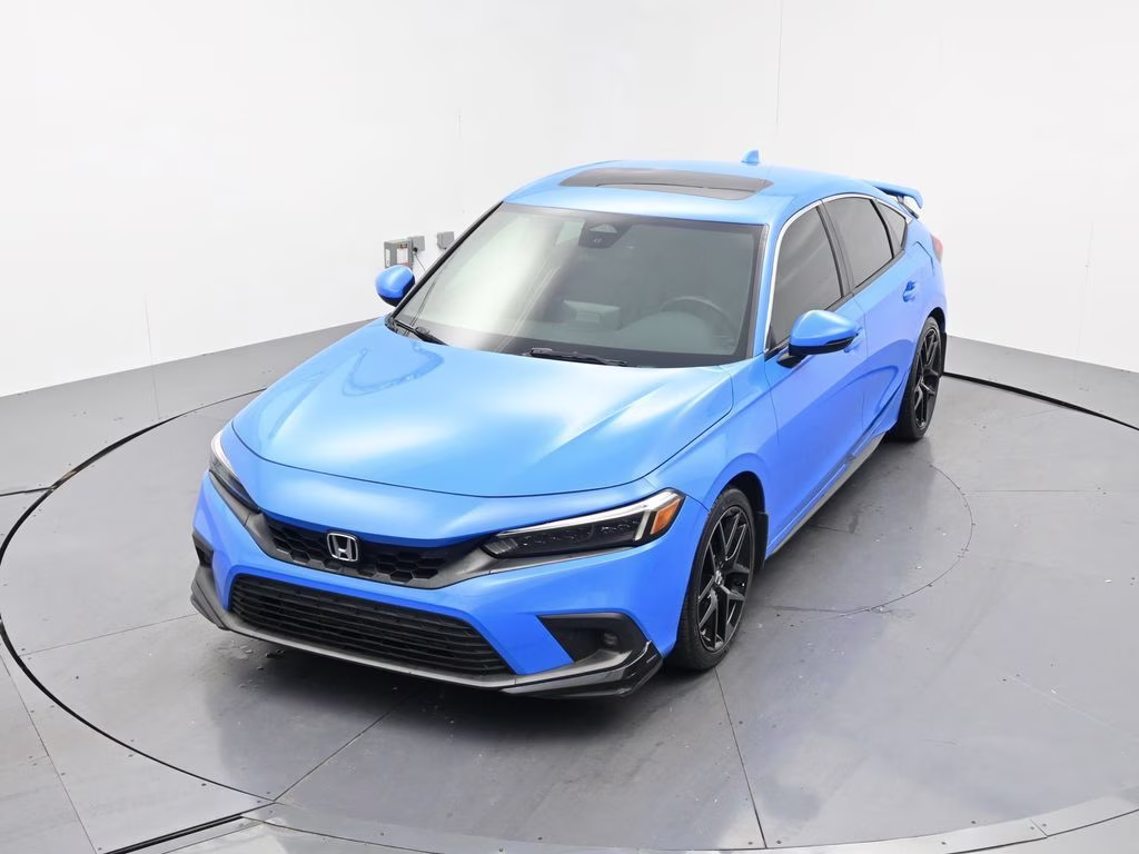 2022 Blue Honda Civic Sport Touring FWD Hatchback