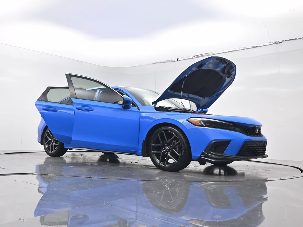 2022 Blue Honda Civic Sport Touring FWD Hatchback