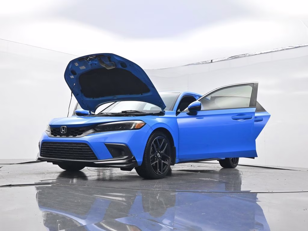 2022 Blue Honda Civic Sport Touring FWD Hatchback