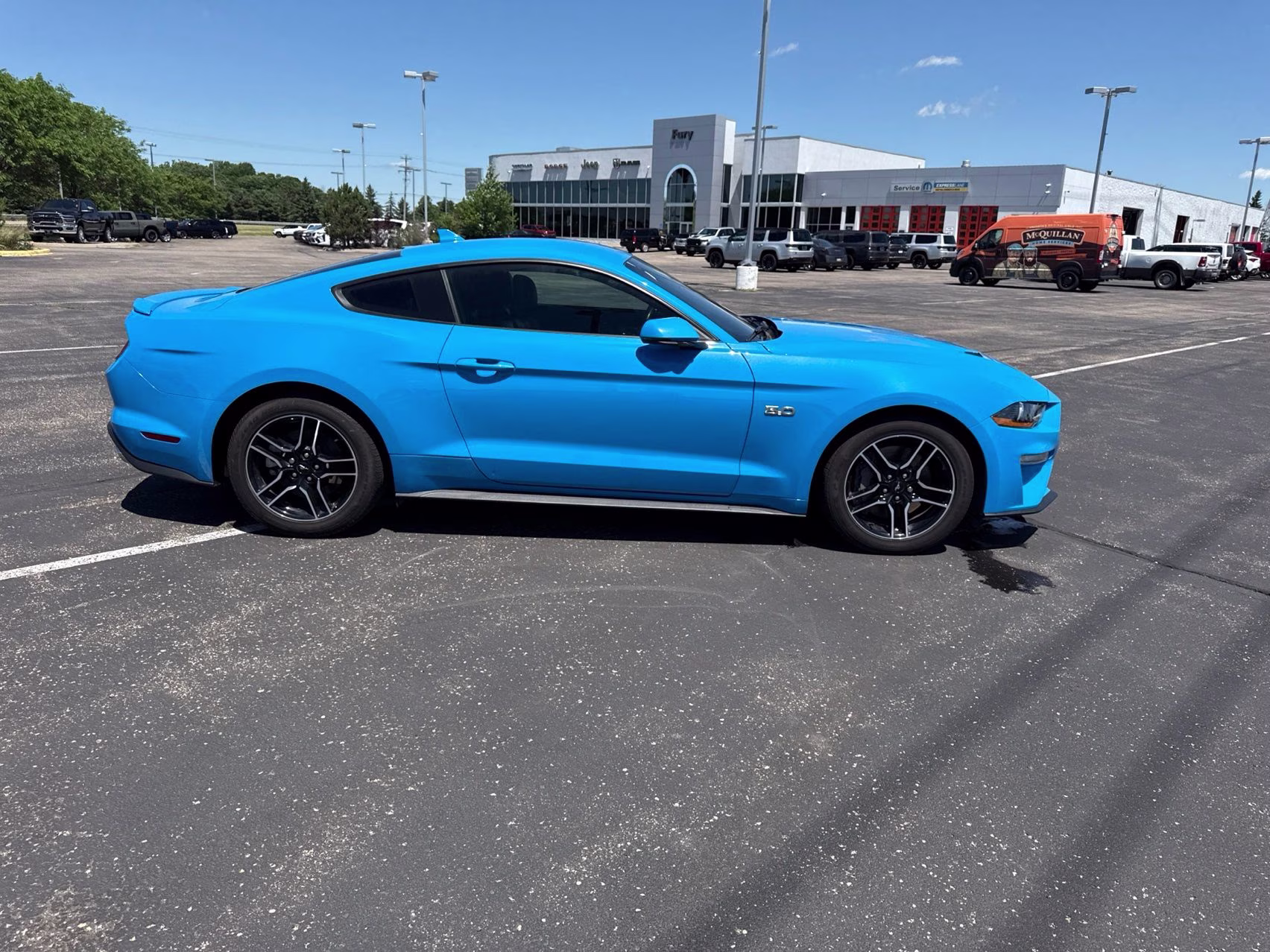 2022 Grabber Blue Metallic Ford Mustang GT Premium RWD Coupe