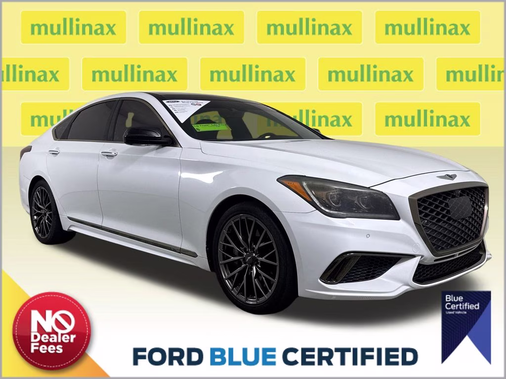 2018 Casablanca White Genesis G80 3.3T Sport RWD Sedan