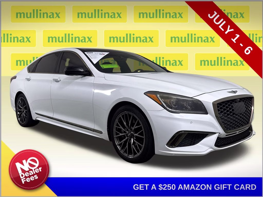 2018 Casablanca White Genesis G80 3.3T Sport RWD Sedan