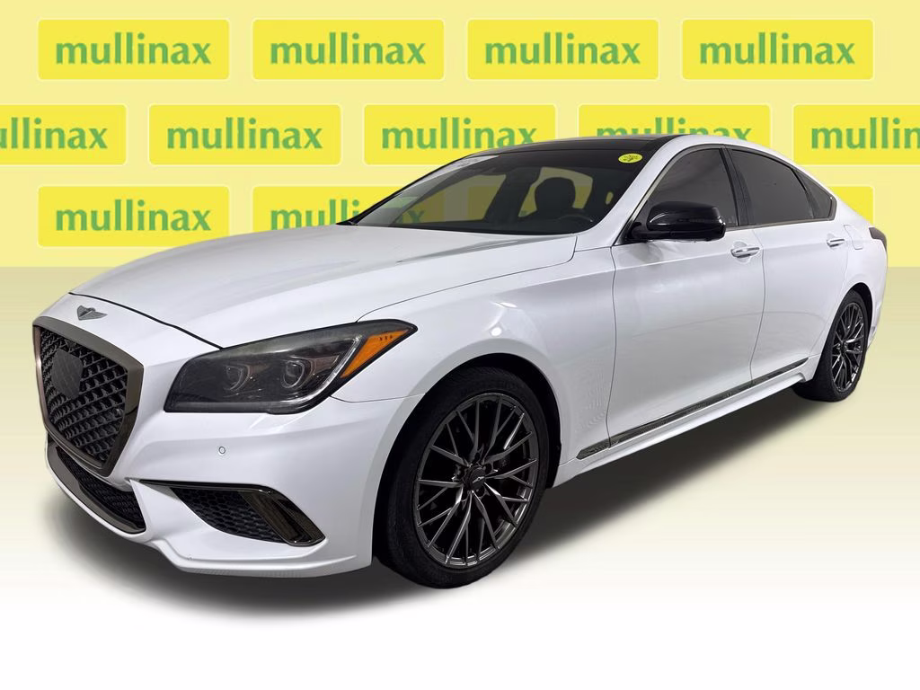 2018 Casablanca White Genesis G80 3.3T Sport RWD Sedan