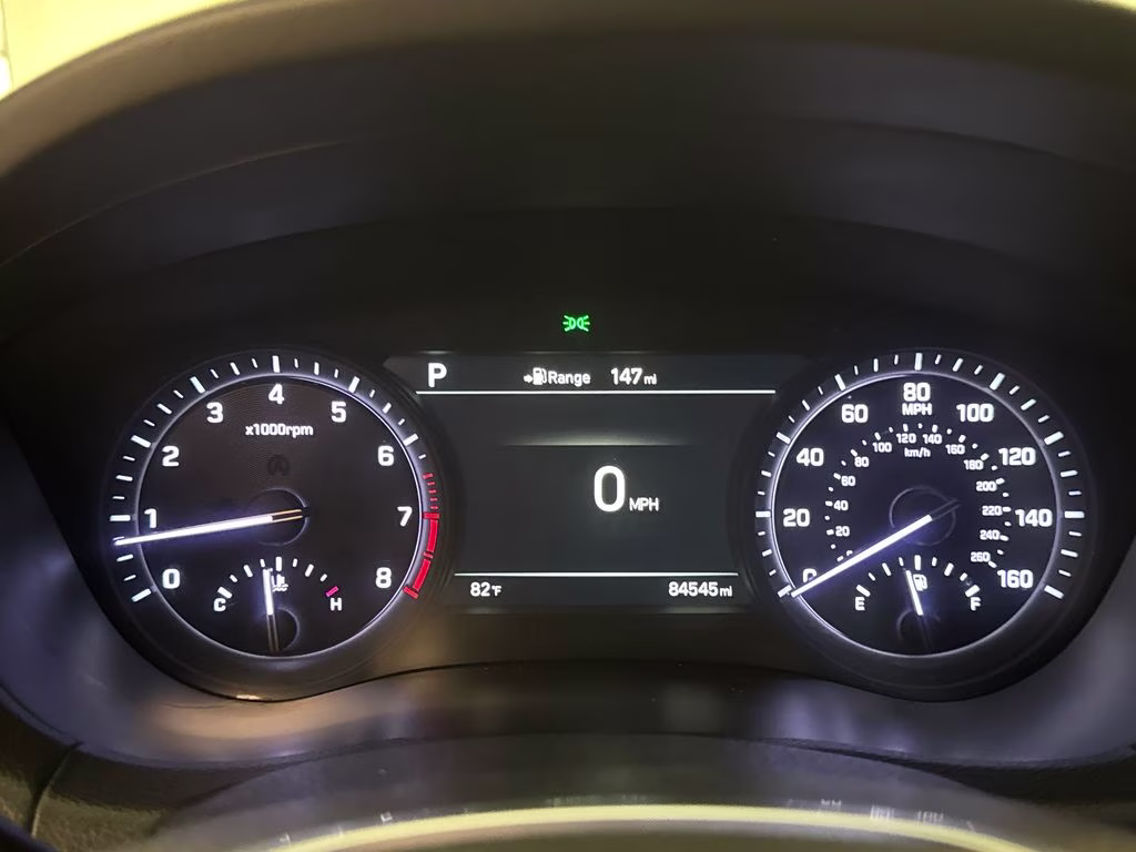 2018 Casablanca White Genesis G80 3.3T Sport RWD Sedan