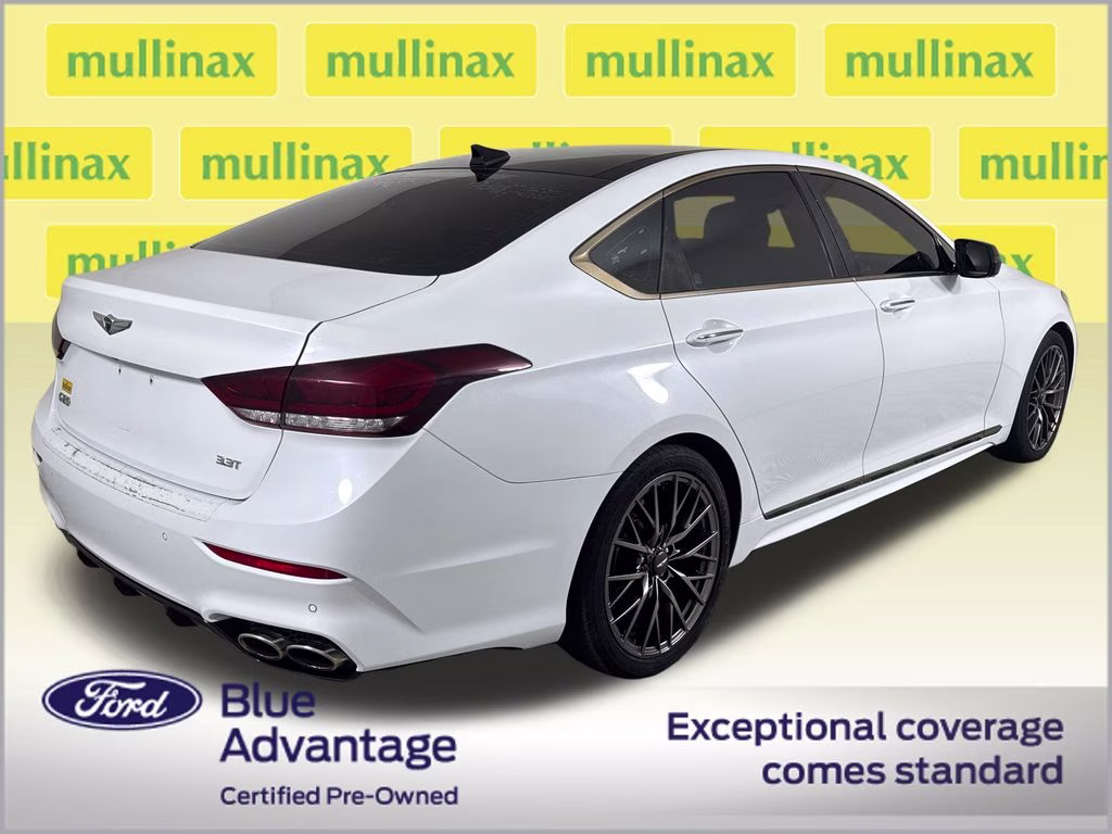 2018 Casablanca White Genesis G80 3.3T Sport RWD Sedan