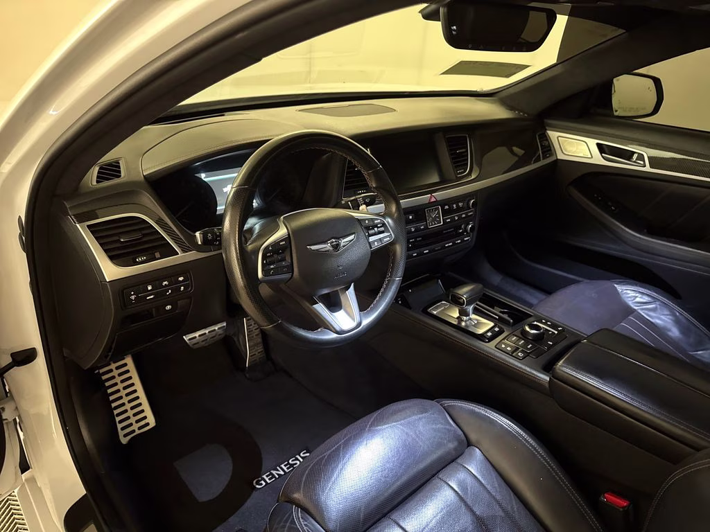 2018 Casablanca White Genesis G80 3.3T Sport RWD Sedan