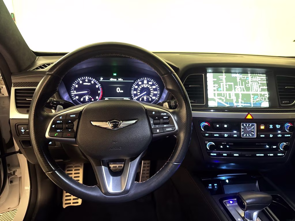 2018 Casablanca White Genesis G80 3.3T Sport RWD Sedan