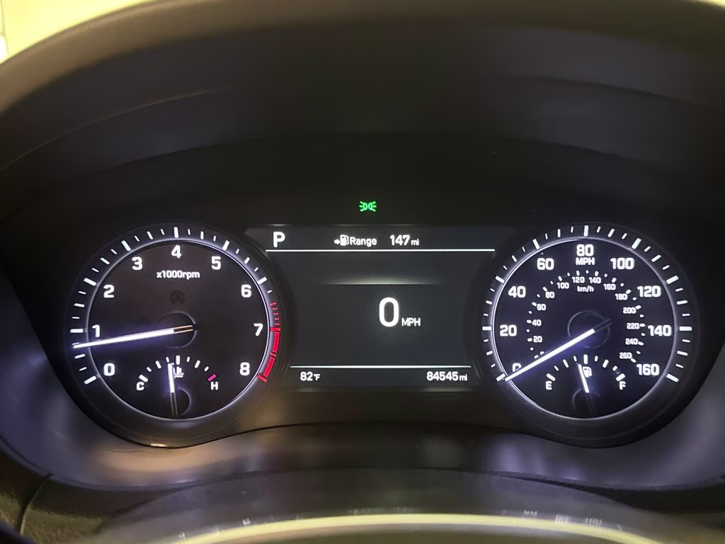 2018 Casablanca White Genesis G80 3.3T Sport RWD Sedan