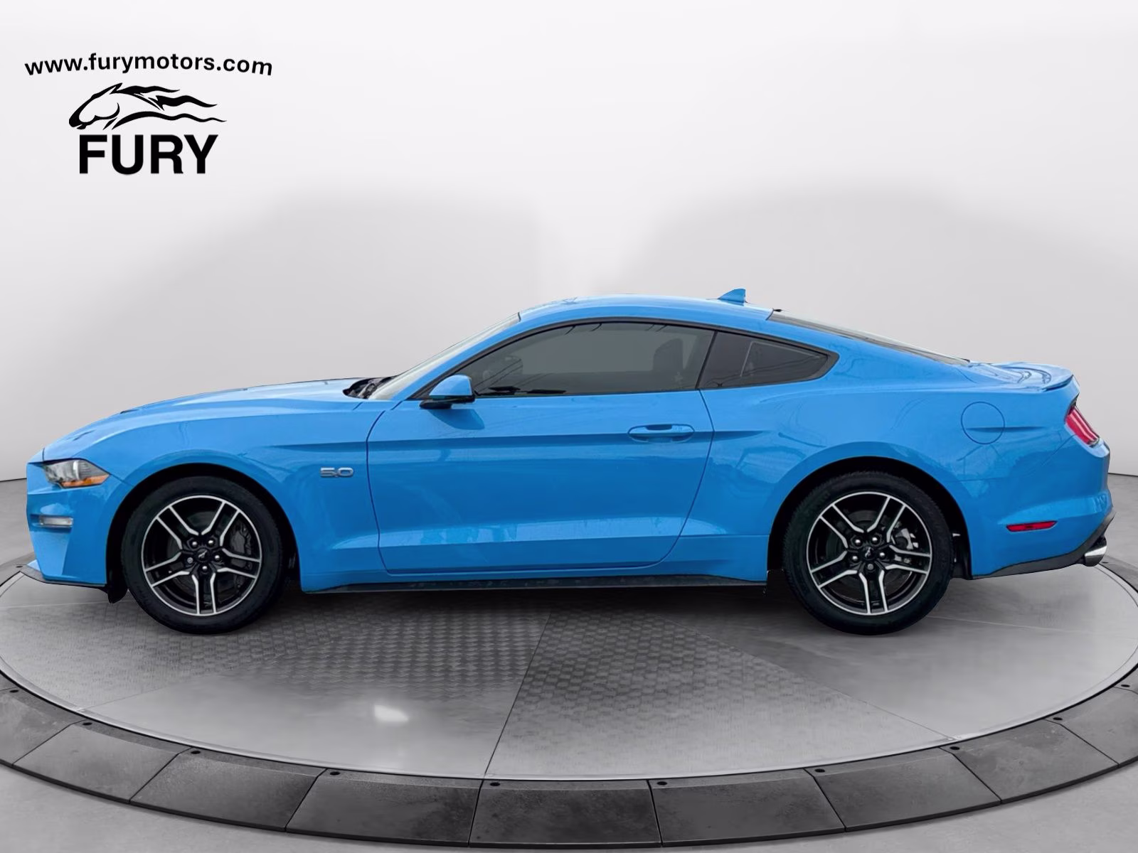 2022 Grabber Blue Metallic Ford Mustang GT Premium RWD Coupe