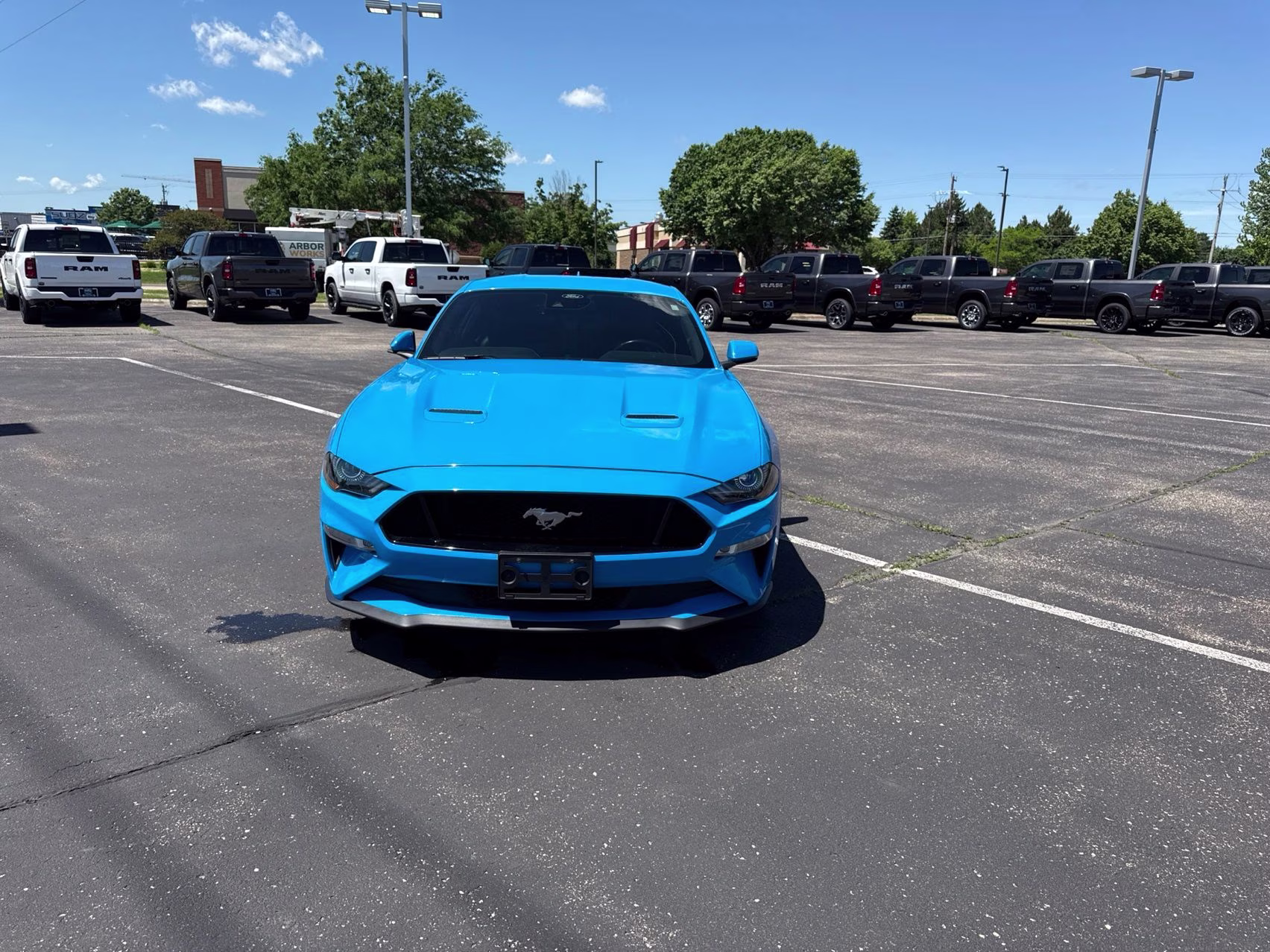 2022 Grabber Blue Metallic Ford Mustang GT Premium RWD Coupe