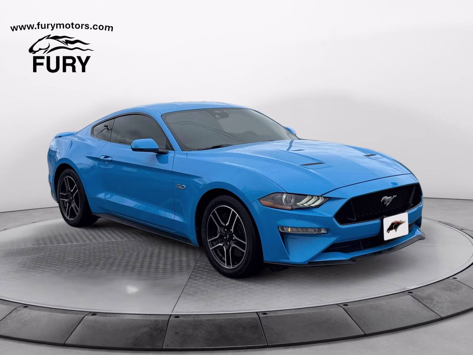2022 Grabber Blue Metallic Ford Mustang GT Premium RWD Coupe