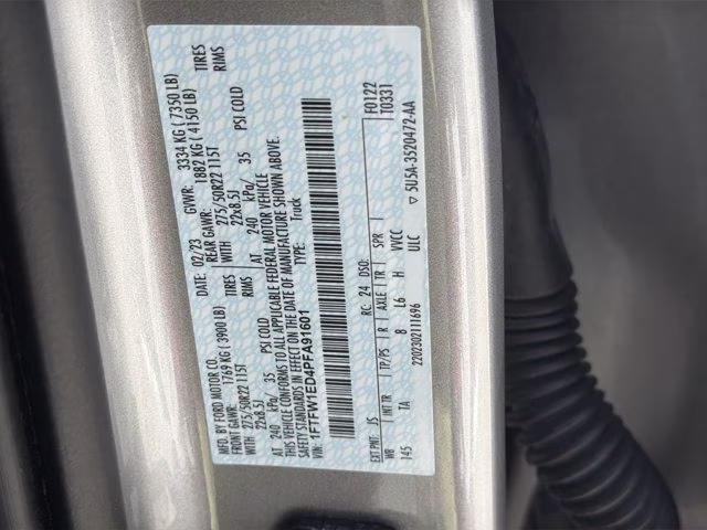 2023 Silver Metallic Ford F-150 Limited 4X4 Truck