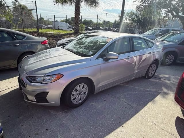 2019 Ingot Silver Ford Fusion S FWD Sedan