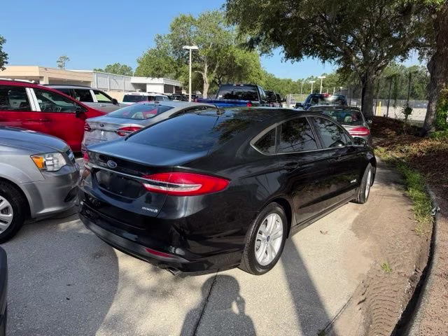 2018 Shadow Black Ford Fusion Hybrid S FWD Sedan