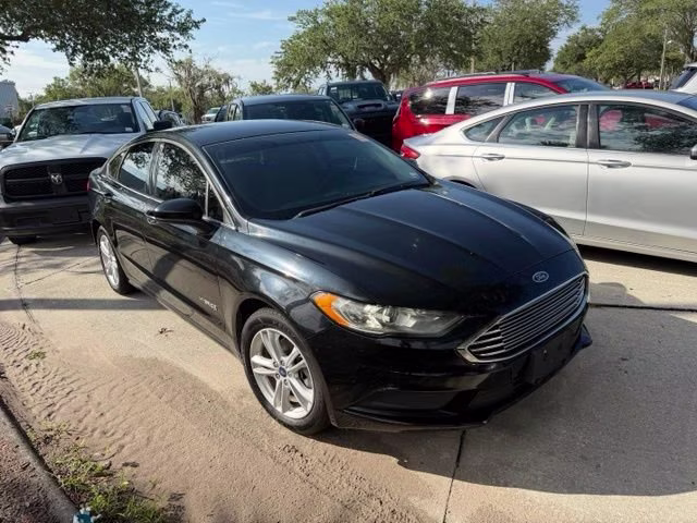 2018 Shadow Black Ford Fusion Hybrid S FWD Sedan