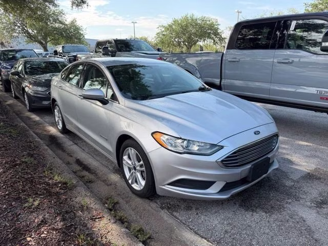 2018 Ingot Silver Ford Fusion Hybrid S FWD Sedan