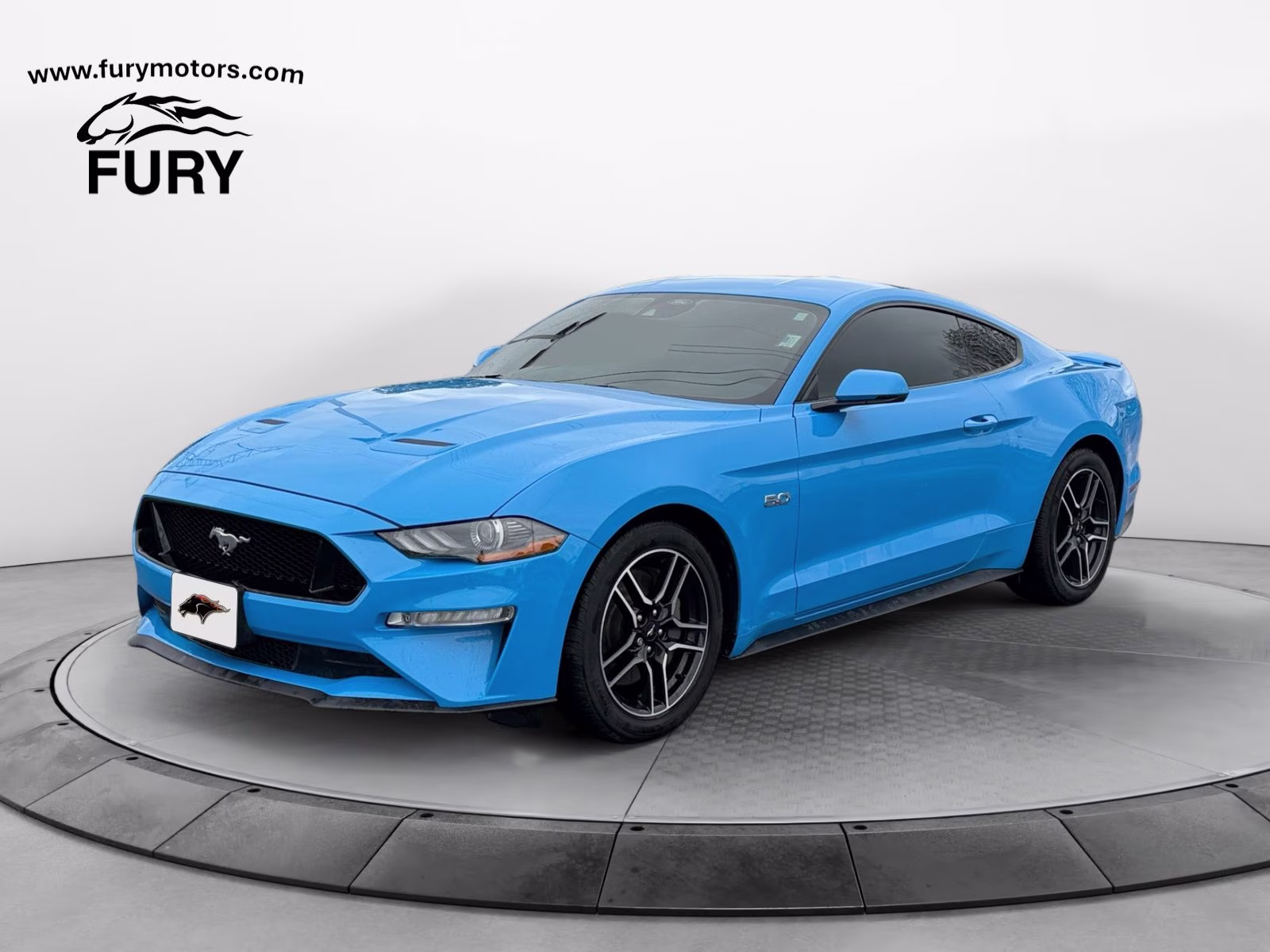 2022 Grabber Blue Metallic Ford Mustang GT Premium RWD Coupe