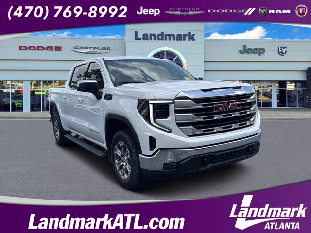 2023 Summit White GMC Sierra 1500 SLE 4X4 Truck