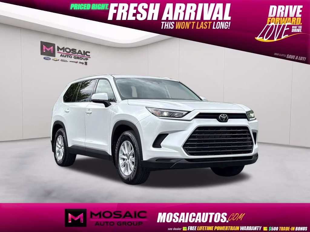 2024 White Toyota Grand Highlander XLE AWD SUV