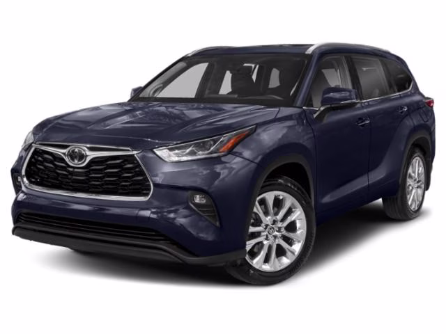 2021 Blue Toyota Highlander Limited AWD Crossover