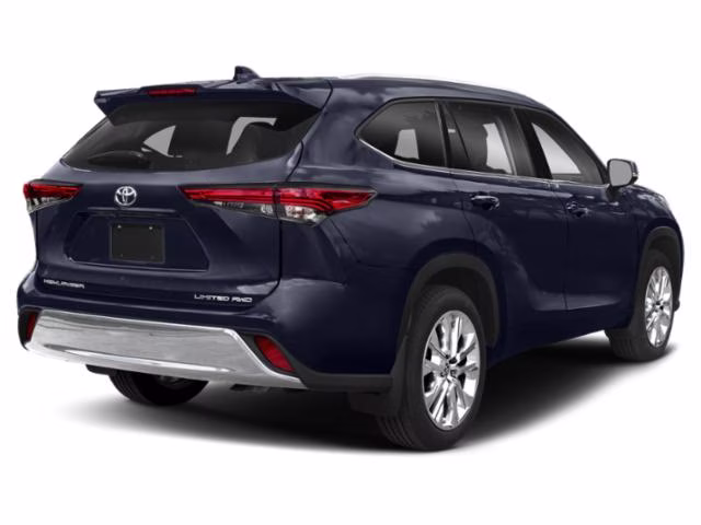 2021 Blue Toyota Highlander Limited AWD Crossover
