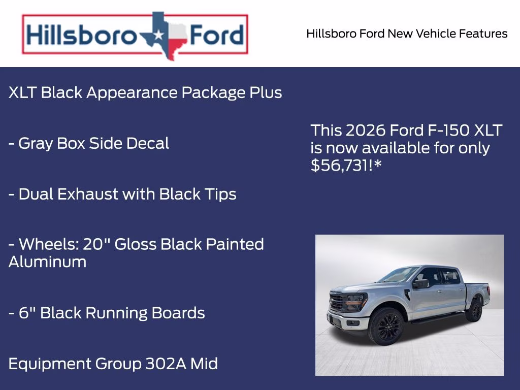 2026 Iconic Silver Metallic Ford F-150 XLT 4X4 Truck