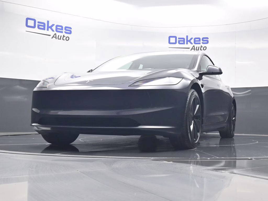 2025 Stealth Grey Tesla Model 3 Long Range RWD Sedan