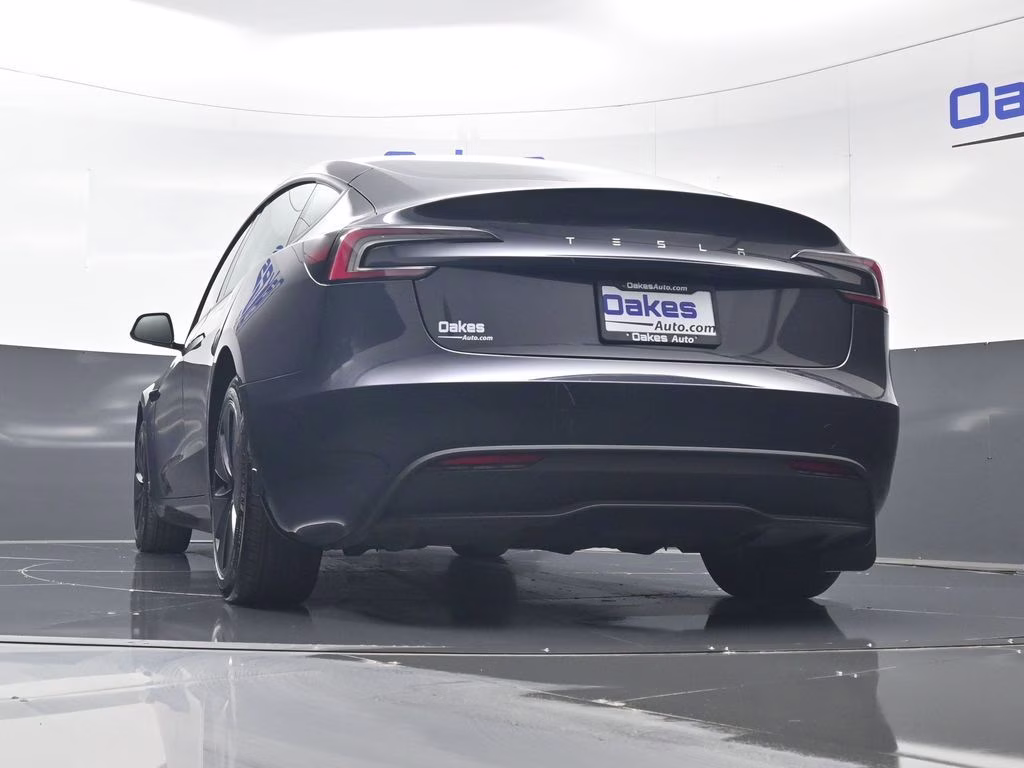2025 Stealth Grey Tesla Model 3 Long Range RWD Sedan