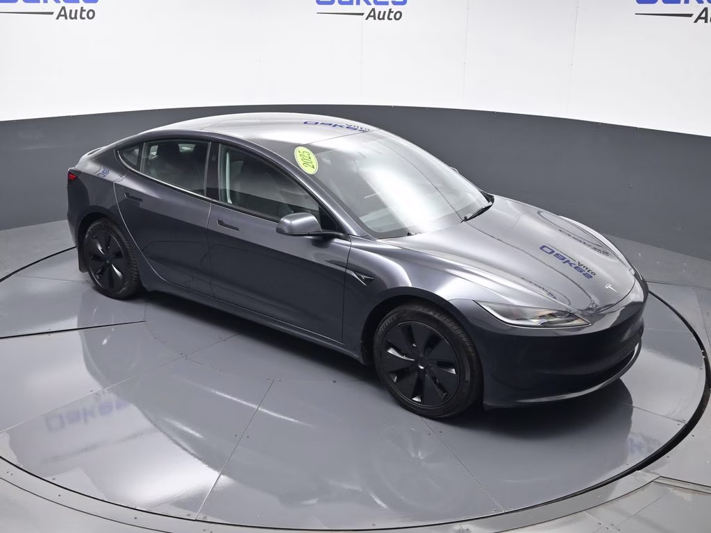 2025 Stealth Grey Tesla Model 3 Long Range RWD Sedan