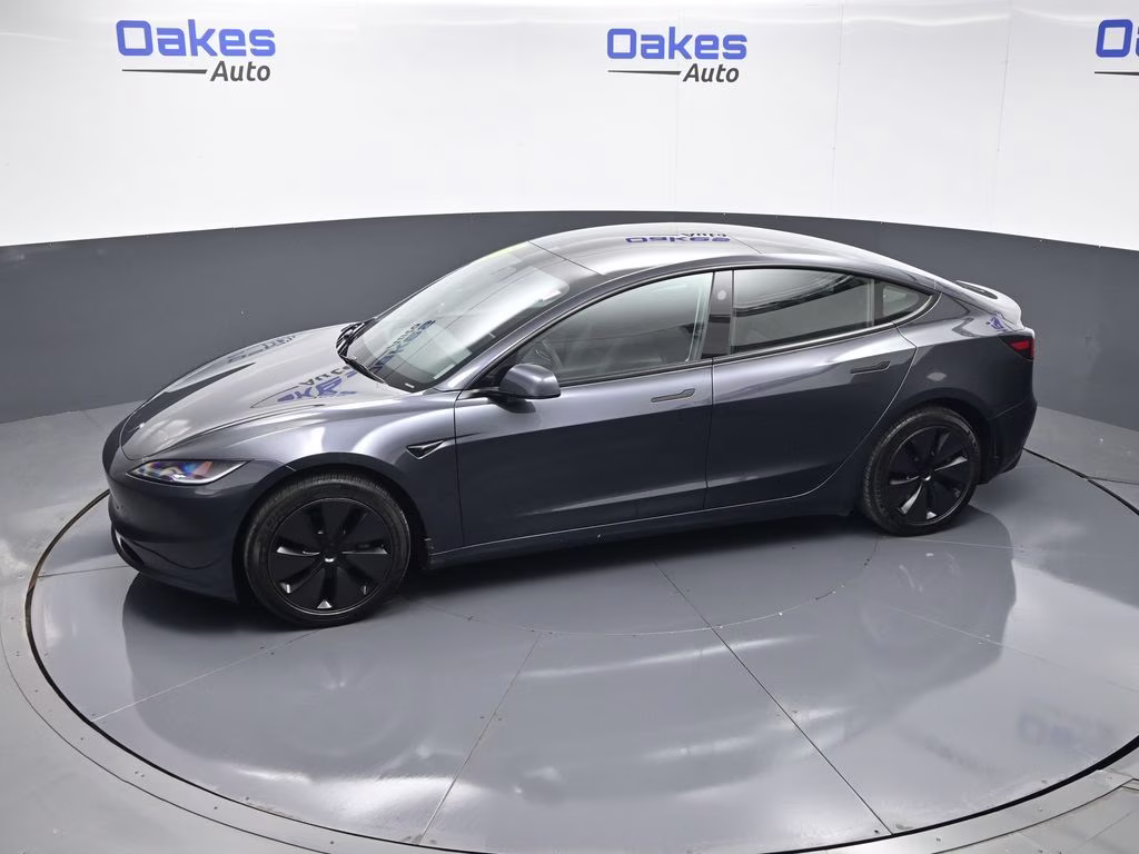 2025 Stealth Grey Tesla Model 3 Long Range RWD Sedan