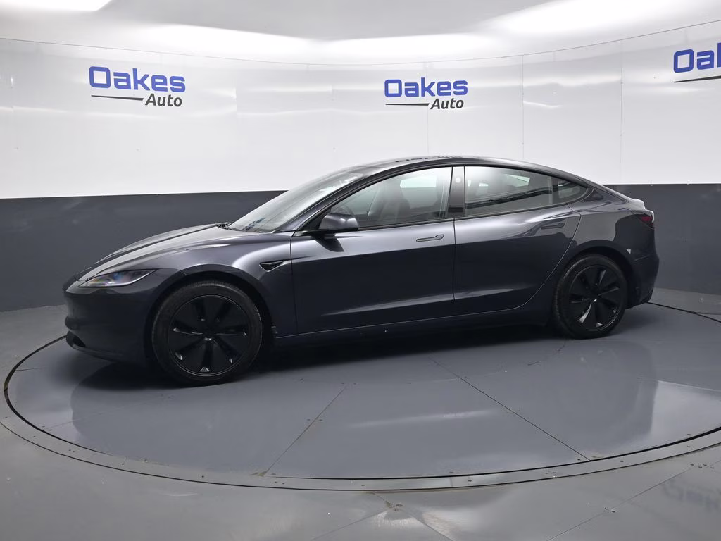 2025 Stealth Grey Tesla Model 3 Long Range RWD Sedan