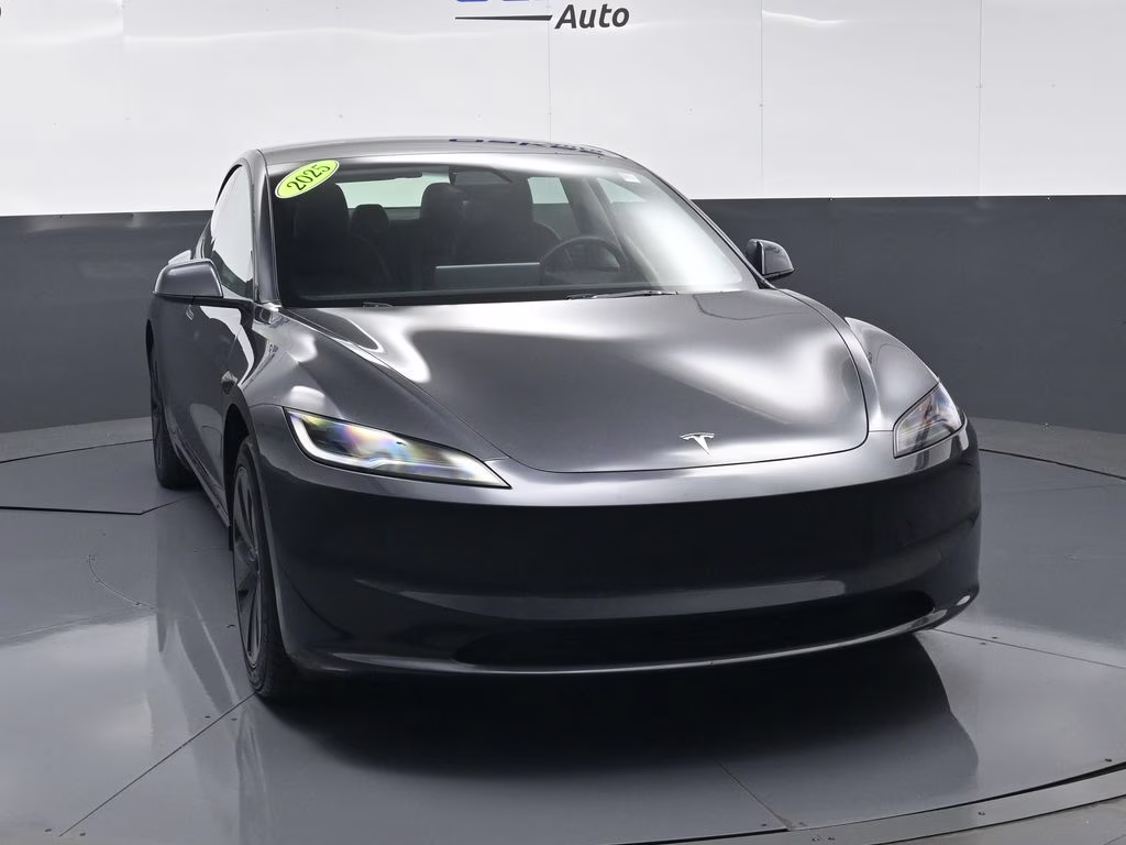 2025 Stealth Grey Tesla Model 3 Long Range RWD Sedan