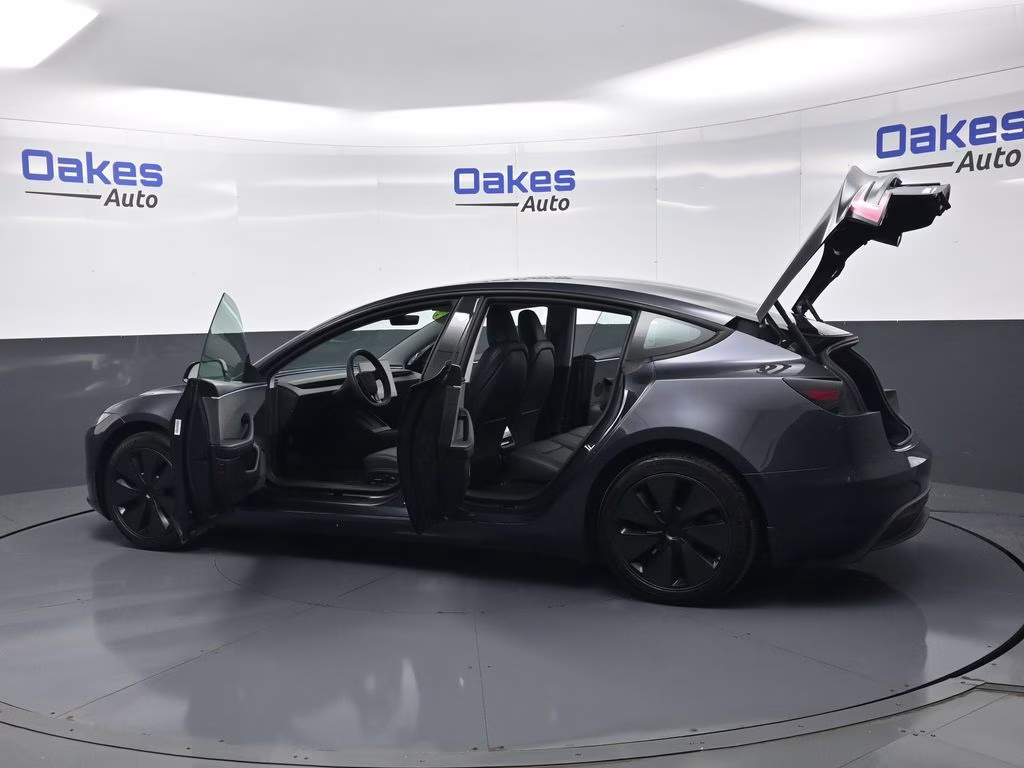 2025 Stealth Grey Tesla Model 3 Long Range RWD Sedan