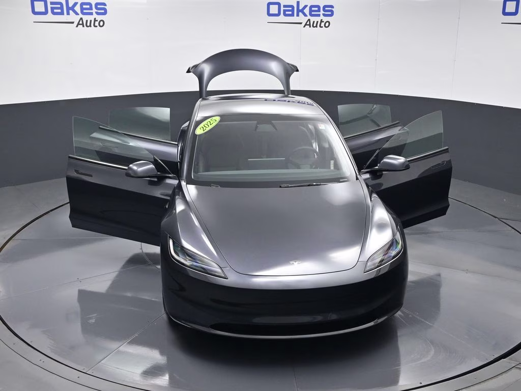 2025 Stealth Grey Tesla Model 3 Long Range RWD Sedan