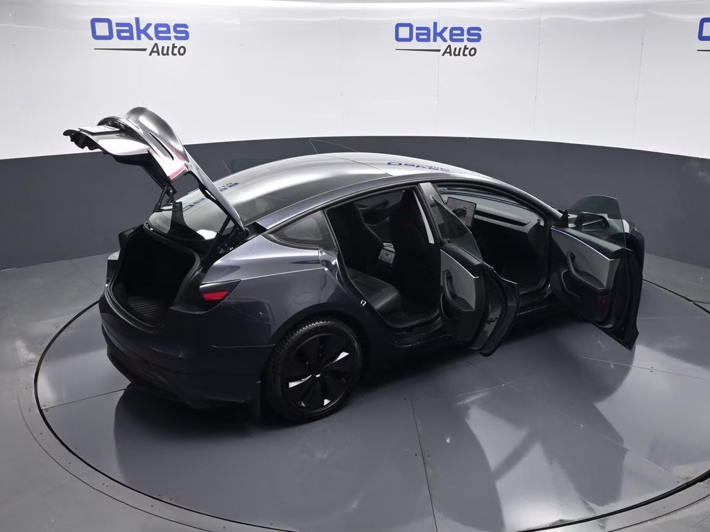 2025 Stealth Grey Tesla Model 3 Long Range RWD Sedan
