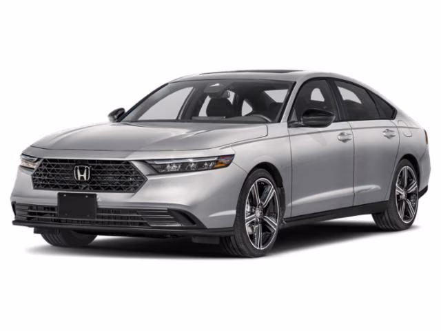 2026 Solar Silver Metallic Honda Accord Hybrid Sport FWD Sedan