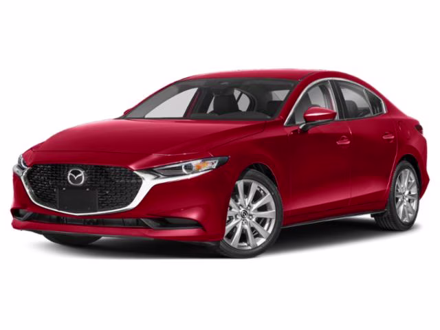 2021 Soul Red Crystal Metallic Mazda Mazda3 Sedan Preferred FWD