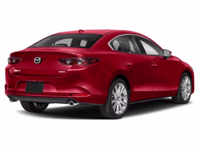 2021 Soul Red Crystal Metallic Mazda Mazda3 Sedan Preferred FWD