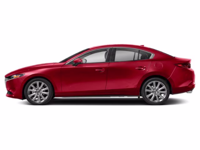 2021 Soul Red Crystal Metallic Mazda Mazda3 Sedan Preferred FWD