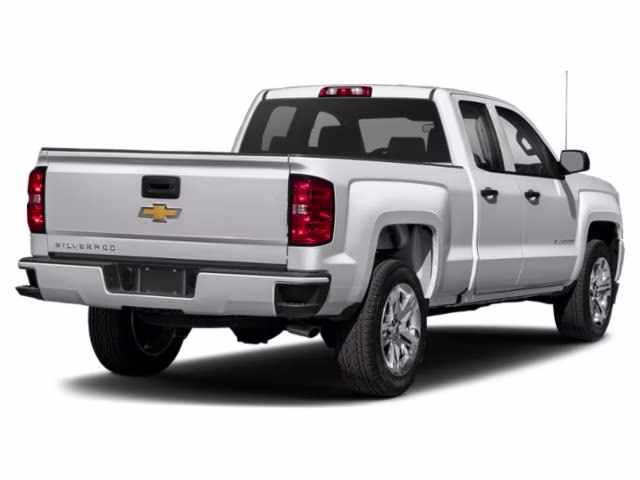 2018 Silver Ice Metallic Chevrolet Silverado 1500 Custom 4X4 Truck