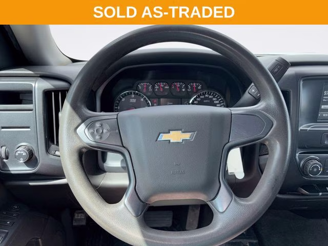 2018 Silver Ice Metallic Chevrolet Silverado 1500 Custom 4X4 Truck