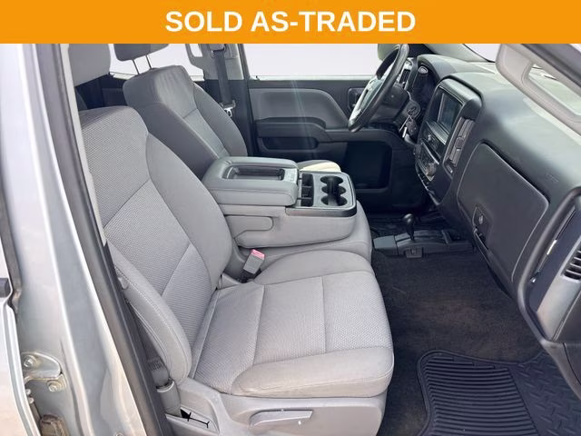 2018 Silver Ice Metallic Chevrolet Silverado 1500 Custom 4X4 Truck