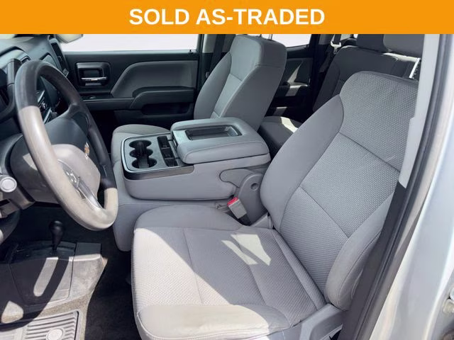 2018 Silver Ice Metallic Chevrolet Silverado 1500 Custom 4X4 Truck