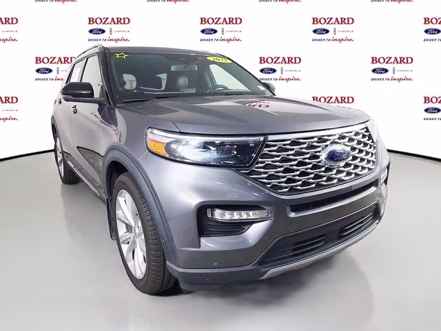 2022 Gray Metallic Ford Explorer Platinum RWD SUV